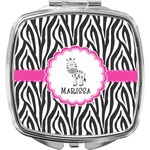 Zebra Compact Makeup Mirror (Personalized)