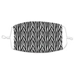 Zebra Adult Cloth Face Mask - XLarge