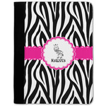 Zebra Notebook Padfolio w/ Name or Text