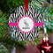 Zebra Metal Paw Ornament - Lifestyle