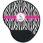 Zebra Mouse Pad with Wrist Support