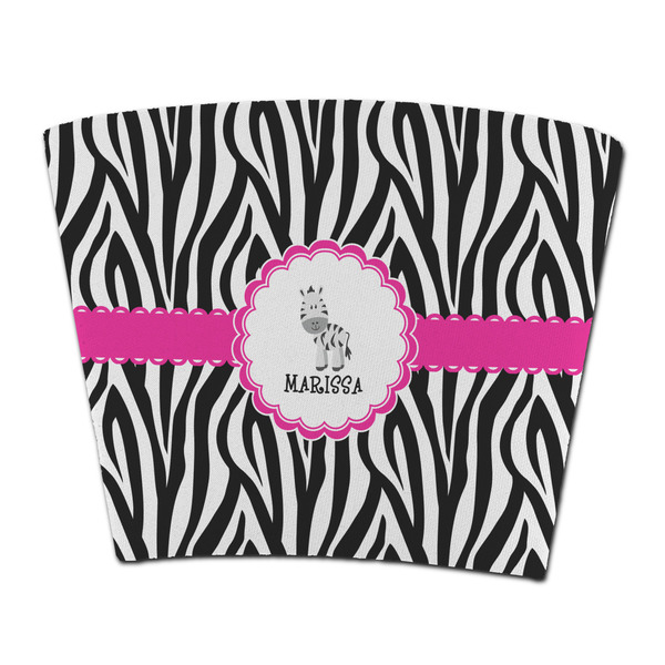 Custom Zebra Party Cup Sleeve - without bottom (Personalized)