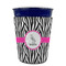 Zebra Party Cup Sleeves - without bottom - FRONT (on cup)