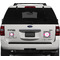 Zebra Personalized Square Car Magnets on Ford Explorer