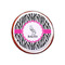 Zebra Printed Icing Circle - XSmall - On Cookie