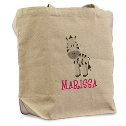 Zebra Reusable Cotton Grocery Bag - Single (Personalized)