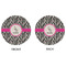 Zebra Round Linen Placemats - APPROVAL (double sided)