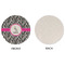 Zebra Round Linen Placemats - APPROVAL (single sided)