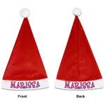 Zebra Santa Hat - Front & Back (Personalized)