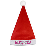 Zebra Santa Hat - Front (Personalized)