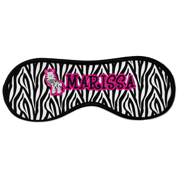 Custom Zebra Sleeping Eye Masks - Large (Personalized)