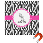 Zebra Square Car Magnet - 10" (Personalized)