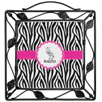 Zebra Square Trivet (Personalized)