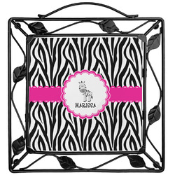 Zebra Square Trivet (Personalized)