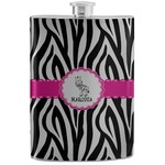 Zebra Stainless Steel Flask (Personalized)