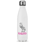 Zebra Water Bottle - 17 oz. - Stainless Steel - Full Color Printing (Personalized)