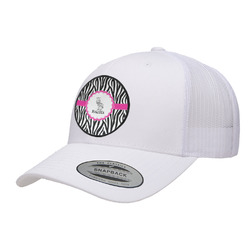 Zebra Trucker Hat - White (Personalized)