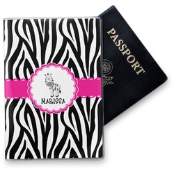 Zebra Vinyl Passport Holder (Personalized)