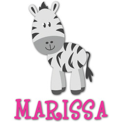 Zebra Graphic Decal - XLarge (Personalized)