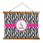 Zebra Wall Hanging Tapestry - Wide (Personalized)