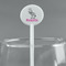 Zebra White Plastic 5.5" Stir Stick - Round - Main