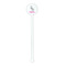 Zebra White Plastic 5.5" Stir Stick - Round - Single Stick