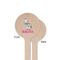 Zebra Wooden 6" Stir Stick - Round - Single Sided - Front & Back