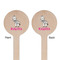 Zebra Wooden 7.5" Stir Stick - Round - Double Sided - Front & Back