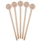 Zebra Wooden 7.5" Stir Stick - Round - Fan View