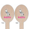 Zebra Wooden Food Pick - Oval - Double Sided - Front & Back