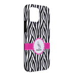 Zebra iPhone Case - Rubber Lined - iPhone 13 Pro Max (Personalized)