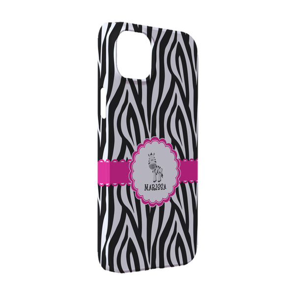 Custom Zebra iPhone Case - Plastic - iPhone 14 (Personalized)