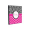 Zebra Print & Polka Dots 12x12 Wood Print - Angle View