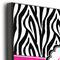 Zebra Print & Polka Dots 12x12 Wood Print - Closeup