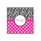 Zebra Print & Polka Dots 12x12 Wood Print - Front View