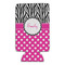 Zebra Print & Polka Dots 16oz Can Sleeve - Set of 4 - FRONT