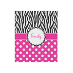 Zebra Print & Polka Dots Poster - Matte - 20x24 (Personalized)