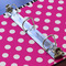 Zebra Print & Polka Dots 3 Ring Binders - Full Wrap - 1" - DETAIL