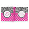 Zebra Print & Polka Dots 3 Ring Binders - Full Wrap - 1" - OPEN OUTSIDE