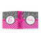 Zebra Print & Polka Dots 3 Ring Binders - Full Wrap - 2" - OPEN OUTSIDE