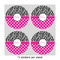 Zebra Print & Polka Dots 4" Multipurpose Round Labels - Sheet