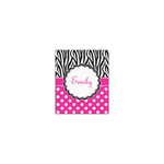 Zebra Print & Polka Dots Canvas Print - 8x10 (Personalized)