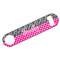 Zebra Print & Polka Dots Bar Bottle Opener - White - Front