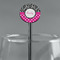 Zebra Print & Polka Dots Black Plastic 5.5" Stir Stick - Round - Main