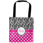 Zebra Print & Polka Dots Auto Back Seat Organizer Bag (Personalized)