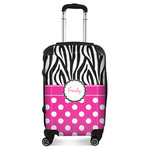 Zebra Print & Polka Dots Suitcase (Personalized)