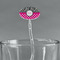 Zebra Print & Polka Dots Clear Plastic 7" Stir Stick - Oval - Main