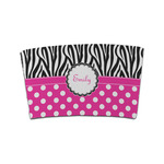 Zebra Print & Polka Dots Coffee Cup Sleeve (Personalized)