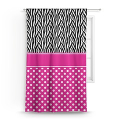 Zebra Print & Polka Dots Curtain