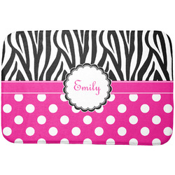 Zebra Print & Polka Dots Dish Drying Mat (Personalized)